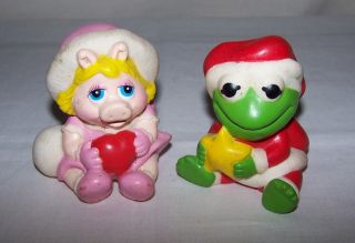 Vintage Muppet Babies Kermit Miss Piggy Squeaky Toys