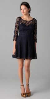 Juicy Couture 3/4 Sleeve Guipure Lace Dress
