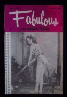 antique Jack Cortez Fabulous Las Vegas Magazine June 12, 1954 Frank