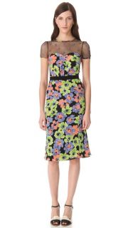 Moschino Floral Embroidered Dress