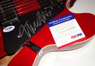Michael J Fox Signed Back to The Future Guitar PSA DNA