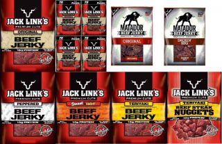 Jack Links Beef Jerky Steak Nuggets Matador Snack Packs 8 Varieties