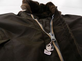 Comfy GOOSE Down Parka Made in USA Steampunk Jacket Size M