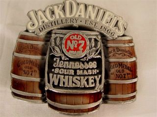 Mens Belt Buckle Jack Daniels Sour Mash Tennessee Whiskey