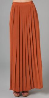 Tibi Long Pleated Skirt