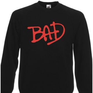 Bad Michael Jackson Sweater Sweatshirt Album Logo 80s s XXL