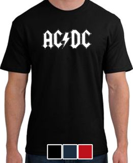 ACDC Logo Mens T Shirt Rock Music Retro Punk s 3XL