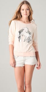 Wildfox Lucky Pony Baggy Beach Sweatshirt
