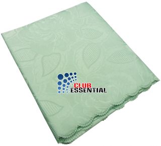 Floral Jacquard Polyester Luxury Table Linen Tablecloth Round Oblong