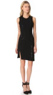 Helmut Lang Piped Wool Dress