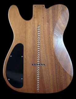 Body for Telecaster Chambered 5A Quilted Maple on Mahogany 10 Unique