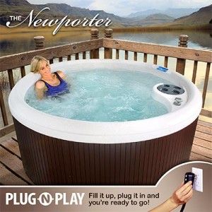 Hot Tub Jacuzzi Spa EZ Install Plug in 18 Jet 5 Person