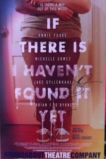 Jake Gyllenhaal Cast Signed If There Is Off Broadway Poster Windowcard