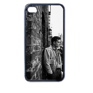 Jack Kerouac Smoking Plastic Case for iPhone 4 4S Black New Gift Idea