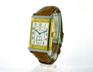 JAEGER LECOULTRE     Reverso Grande Taille Stainless Steel & Yellow