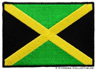 Jamaica Flag Embroidered Patch Kingston Jamaican Rasta
