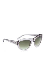 Tory Burch Rounded T Logo Sunglasses