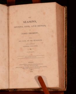  Seasons, Songs, Hymns, Ode, and Songs of James Thomson Stereotype ed