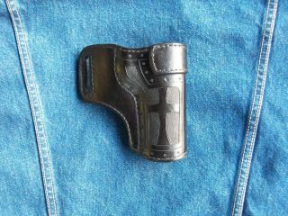 Colt Kimber Springfield 1911 James Alan Custom Suede Lined Leather Gun