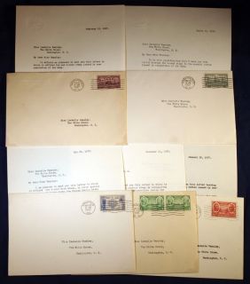 UNIQUE SET OF FDCS SENT TO FDR BY JAMES FARLEY
