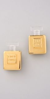 WGACA Vintage Vintage Chanel Perfume Bottle Earrings