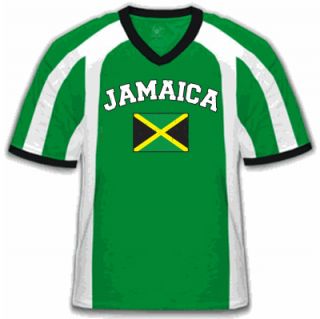 Jamaica Soccer T Shirt Flag Football Country Jersey Tee