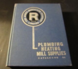 Old c.1950s James Robertson Co. Plumbing Heating Mill Supplies