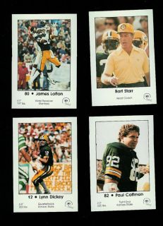 1983 Green Bay Packers Police Set Dickey Bart Starr