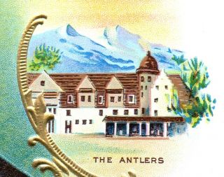  Wm J. Palmer Railroad Train Cigar Label Antlers Hotel Colorado Springs