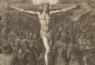 1587 Dating Flemish Work Christ on The Cross Stradanus Galle