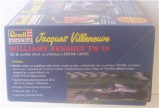 Revell 1 24 Le Jacques Villenveuve Renault FW 19 Race Car Model Kit