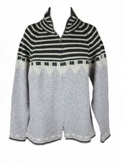 Scott James Mens Lamar Mock Neck Zip Up L s Cardigan Sweater $150 New