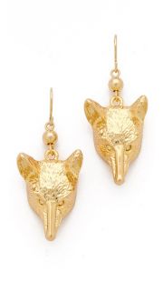 Tory Burch Fox Head Earrings