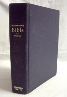  New Chain Reference Bible By Frank Thompson 1964 HC Kirbride Bible Co
