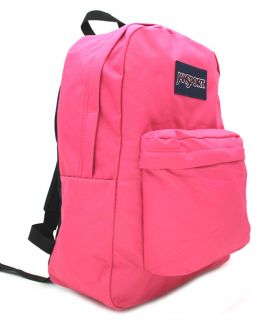 Jansport Superbreak Super Break Hot Pink Prep Backpack School Bag