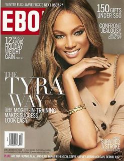 Ebony Magazine December 2008 Tyra Banks Jamie Foxx No Label