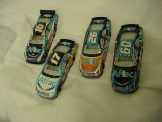 Set Tin NASCAR Aflac Diecast 1 64 Roush Promo New