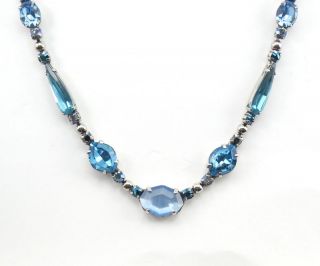 Sorrelli Ice Blue Crystal Necklace