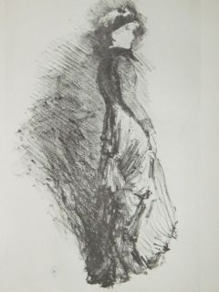 James McNeill Whistler Study Lithograph