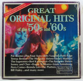 GREAT ORIGINAL HITS OF THE 50s AND 60s 9LP BOX SET READERS DIGEST POP