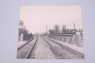 Large 17 x 20 Photo of CN Canadian National Tracks on A Rail Bridge