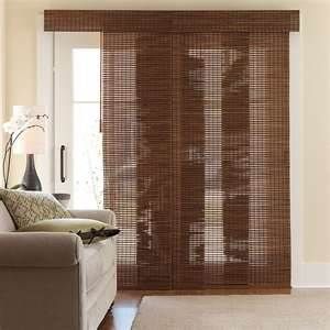 JCPenny Cindy Crawford Costa Sliding Bamboo Panel 20X82 Walnut (SET of