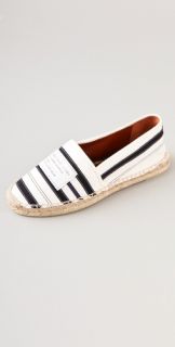 Marc by Marc Jacobs Striped Flat Espadrilles