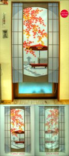 New Japanese Style Door Window Curtain Japan Red Leaves Noren 150cm x