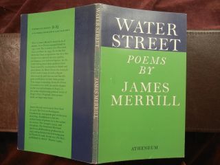 Water Street Poems by James Merrill Poetry RARE 1962 1st Edition $100