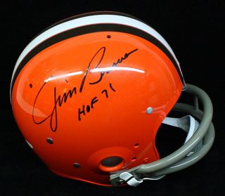 Jim Brown Signed Autographed Browns TK Full Size Helmet JSA W184181