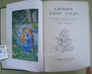 Grimms Fairy Tales Helen Stratton C 1948 Fine DJ