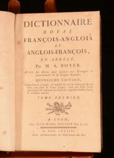 Le Dictionnaire Royal Francois Anglois et Anglois Francois