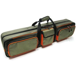 New Allen 6383 Hard Sided Ice Rod Case Holds 8 Rods w 3 Pockets
