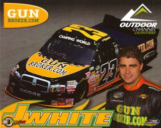 Jason White 2010 Outdoor Channel NCWTS NASCAR Postcard
